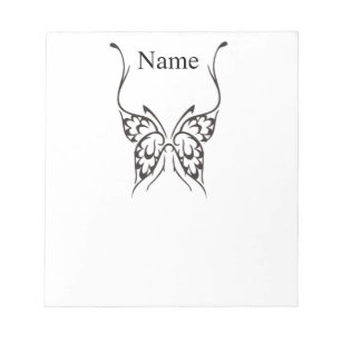 Stylised Butterfly Tattoo Thunder_Cove Notepad