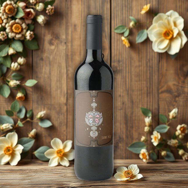 Stylised butterfly  wine label (Creator Uploaded)