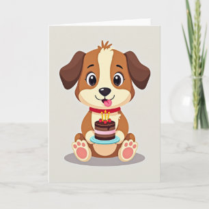Stylised Canine Birthday Card