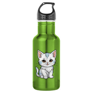 Stylised Cat Cartoon Line Art Design-52316 532 Ml Water Bottle