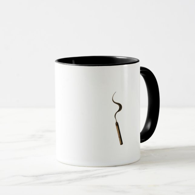 Stylised Cat Gangster Mug  (Front Right)