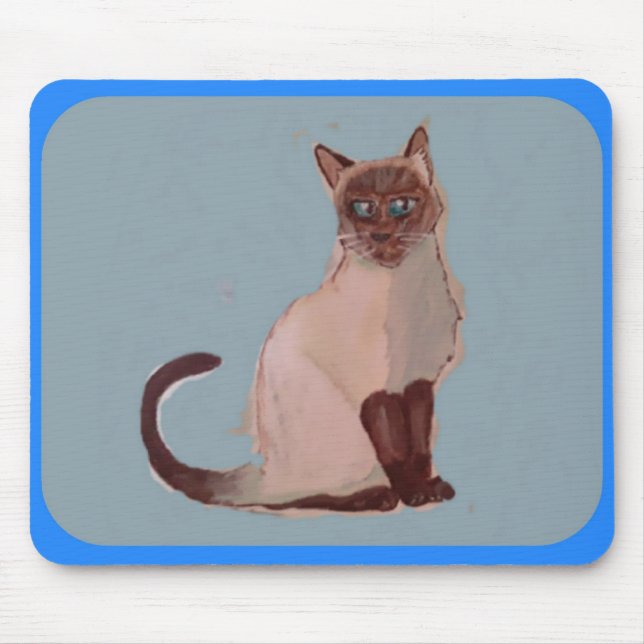 Stylised Cat Poster mouse pad (Front)
