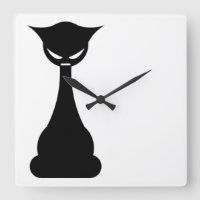 Stylised Cat Wall Clock