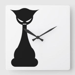 Stylised Cat Wall Clock