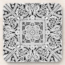 Stylised ceiling panel design, 1870