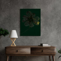Stylised Charm | Four-Leaf Clover (16" x 20")