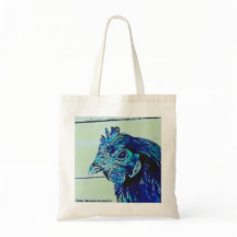 Stylised Chicken #1 purple Tote Bag