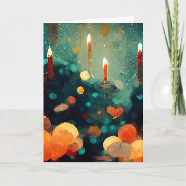 Stylised Christmas Tree Christmas Card (Front)