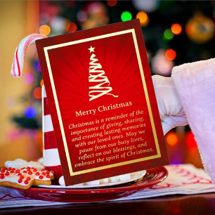 Stylised Christmas Tree Foil Card