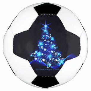 stylised Christmas tree SlipperyJoe glowing blue s Football