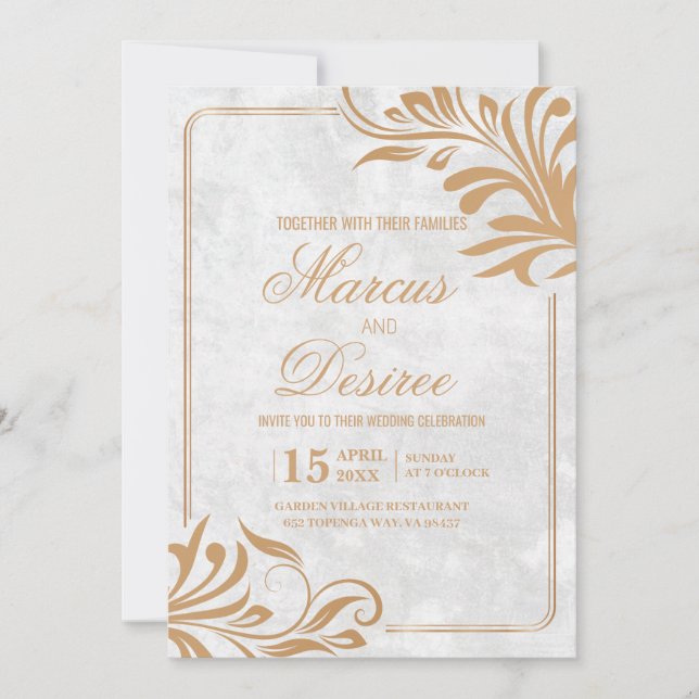 Stylised Classical Elements Invitation (Front)