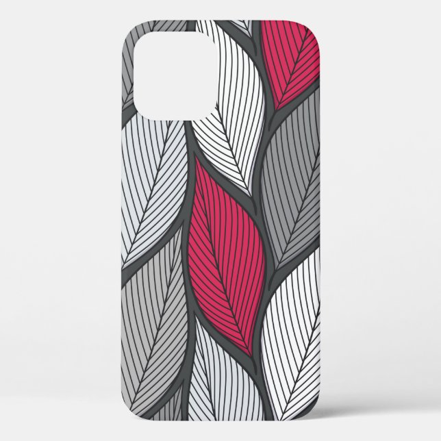 Stylised colourful leaves seamless pattern Case-Mate iPhone case (Back)