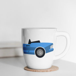 Stylised Convertible Sports Car with name Coffee Mug