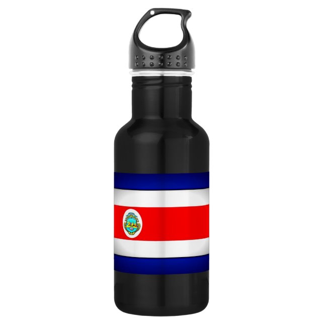 Stylised Costa Rica Flag 532 Ml Water Bottle (Front)