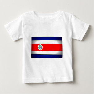 Stylised Costa Rica Flag Baby T-Shirt