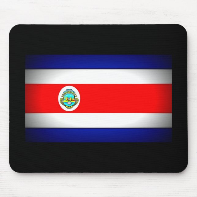 Stylised Costa Rica Flag Mouse Mat (Front)