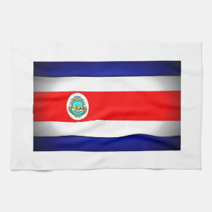 Stylised Costa Rica Flag Tea Towel