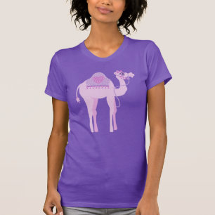 Stylised cute graphic one humped camel t-shirt