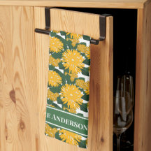 Stylised Dandelion Field Custom Family Name