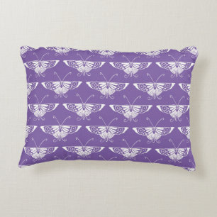 Stylised Deco butterfly - dusty lilac Decorative Cushion