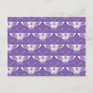 Stylised Deco butterfly  - dusty lilac Postcard