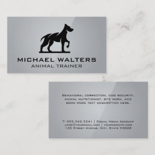 Stylised Dog Logo Business Card