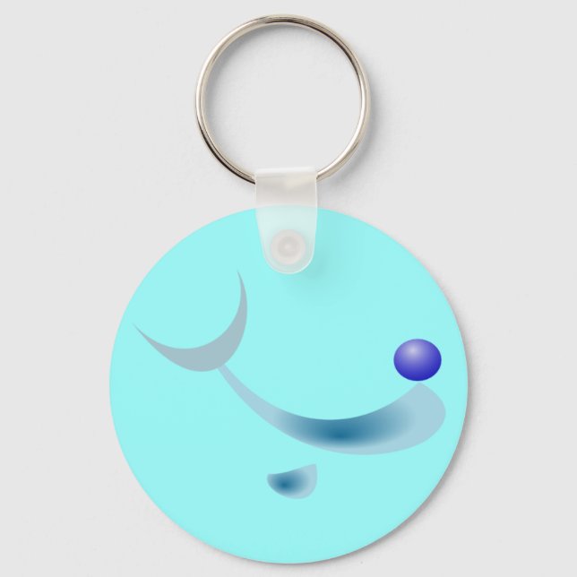 stylised dolphin keychain (Front)