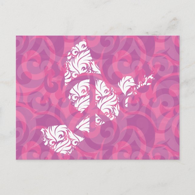 Stylised Dove of Peace Postcard (Front)