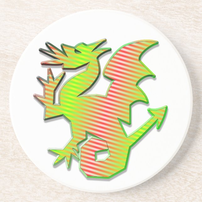Stylised Dragon Coaster (Front)