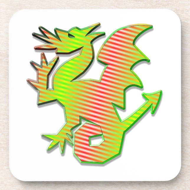 Stylised Dragon Coaster (Front)
