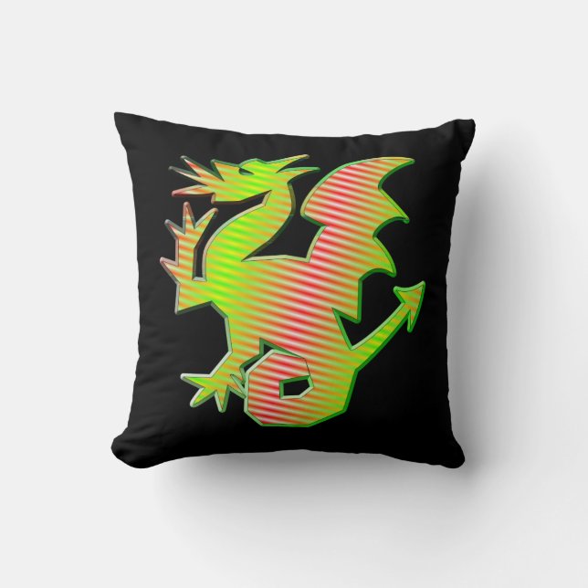 Stylised Dragon Cushion (Front)