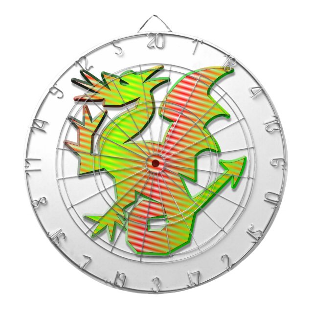 Stylised Dragon Dartboard (Front)