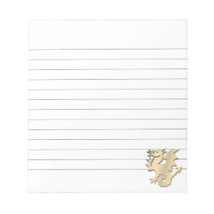 Stylised Dragon Lined Notepad