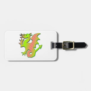 Stylised Dragon Luggage Tag