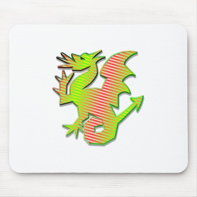 Stylised Dragon Mouse Mat (Front)