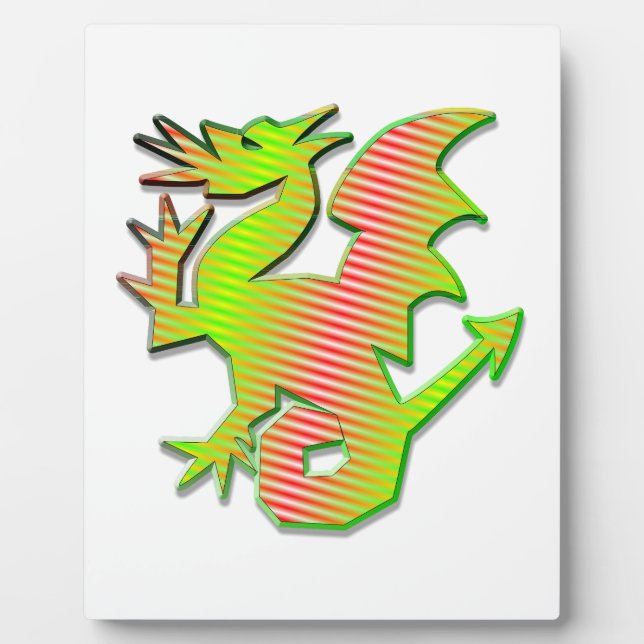 Stylised Dragon Plaque (Front)