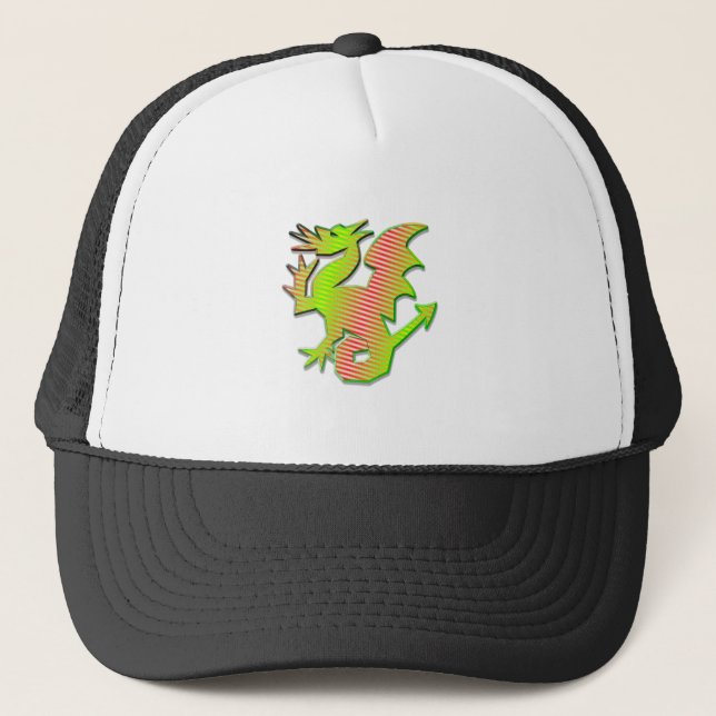 Stylised Dragon Trucker Hat (Front)