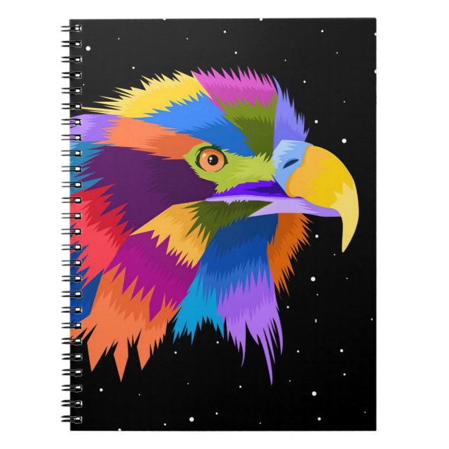 Stylised Eagle Pop Notebook (Front)