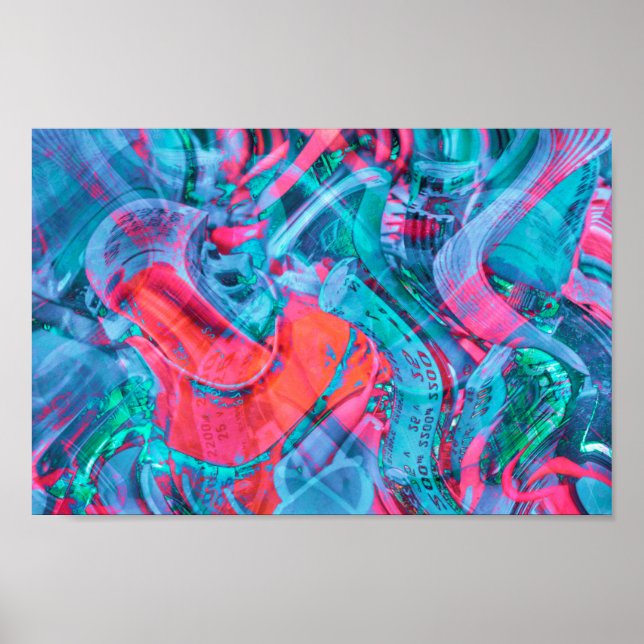 Stylised Electronic Circuit Components Poster  (Front)