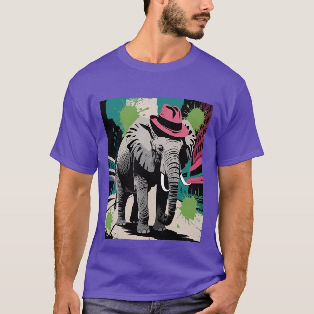 Stylised Elephant T-Shirt (Front)