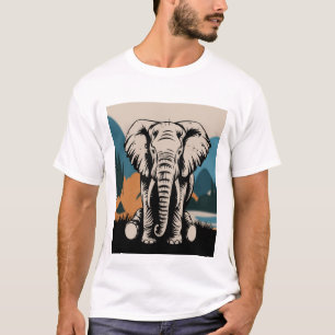 Stylised Elephant T-Shirt