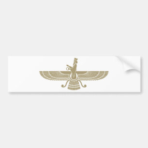 Stylised Faravahar Bumper Sticker