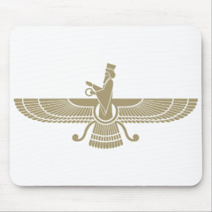 Stylised Faravahar Mouse Mat