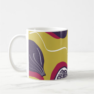 Stylised Figs Vintage Vegetable Print Coffee Mug