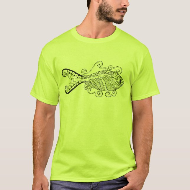 Stylised Fish T-Shirt (Front)