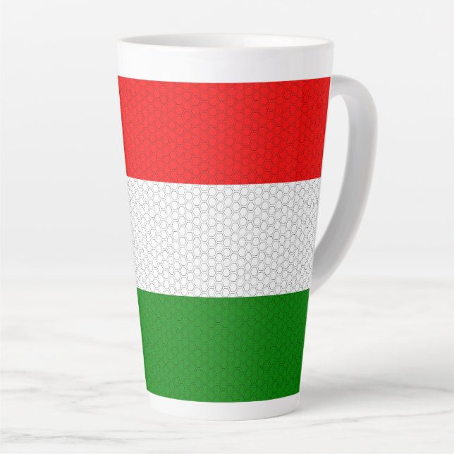 Stylised Flag of Hungary  Latte Mug (Right Angle)
