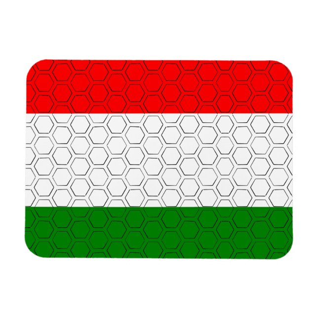 Stylised Flag of Hungary  Magnet (Horizontal)