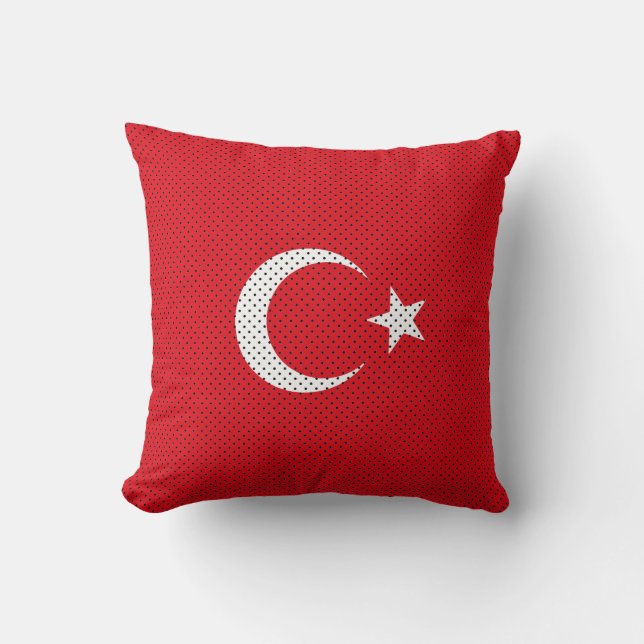 Stylised Flag of Turkey Cushion (Front)