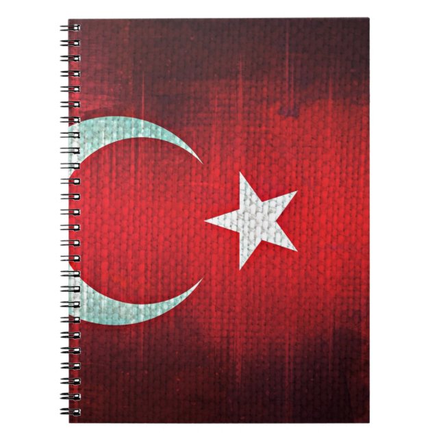 Stylised Flag of Turkey Notebook (Front)