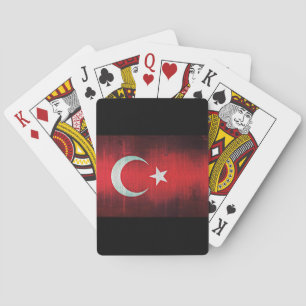 Stylised Flag of Turkey Playing Cards